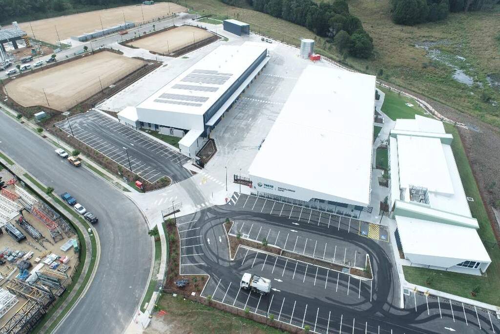 Aerial image of the new Murwillumbah Depot.