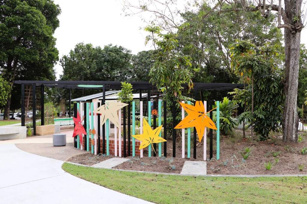 Budd Park's new riverfront open space, opposite the Murwillumbah Railway Station.