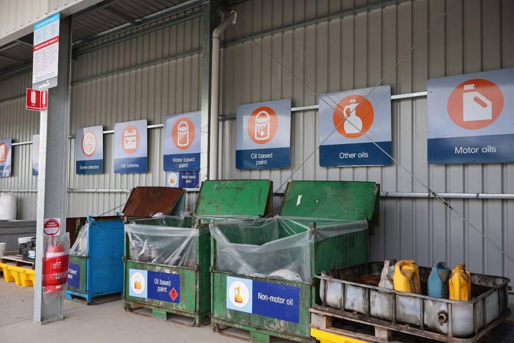 Household problem waste bins