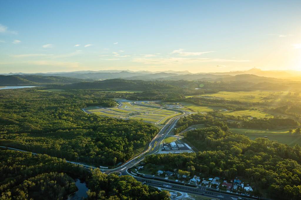 Kings Forest development from the air. Photo courtesy of Stockland.