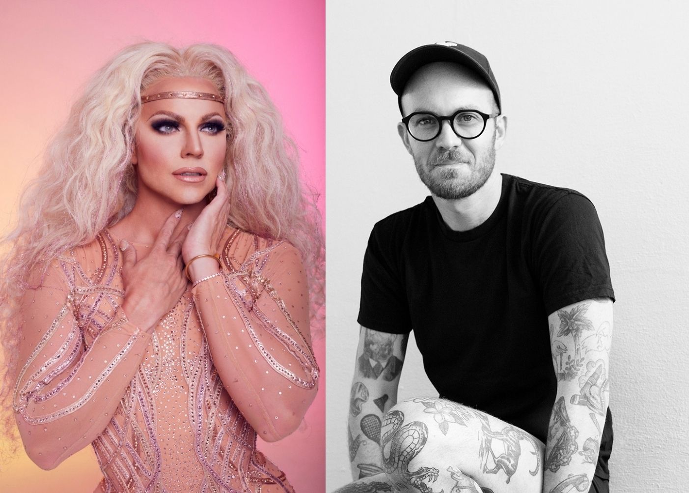 Courtney Act and Gerwyn Davies