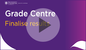 Grade Centre finalise results