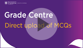 Direct upload of MCQs